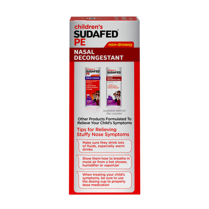 SUDAFED PE NASAL DECONGESTANT LIQUID 4OZ
