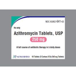 AZITHROMYCIN TB 250MG 3X6UD CPLT