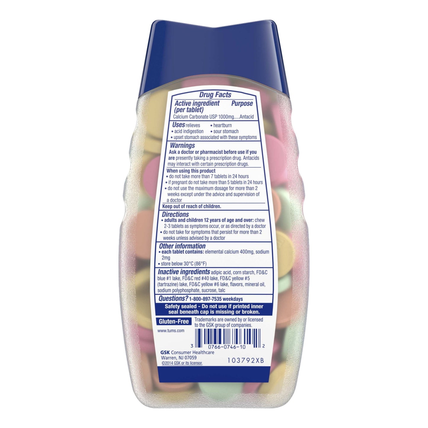 TUMS ANTACD CW 1000MG 56 BKCHY