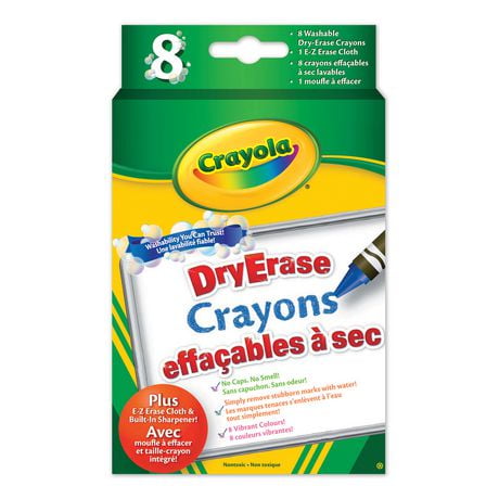 CRAYONS WASHABLE 8 LARGE