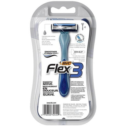 BIC FLEX4 RAZOR 3 DISPOSABLE