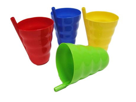 Arrow Sip-A-Cup With Built In Straw - Assorted, 10 oz