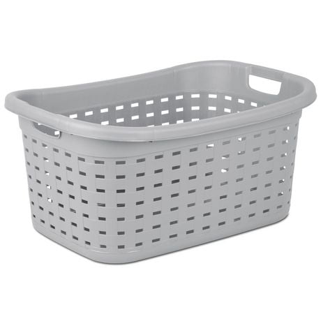 Sterilite Short Plastic Weave Storage Basket - Gray
