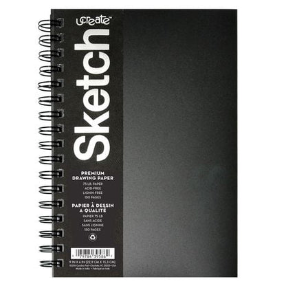 UCreate 30 Sheet Sketch Book, 9" x 12"