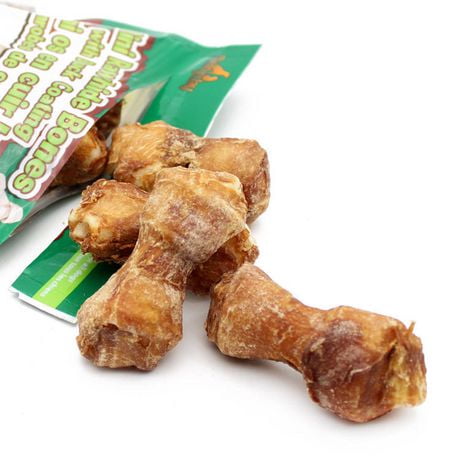 Paws Happy Life Rawhide Alternative Bone with Real Duck - 6 count, 2.5"