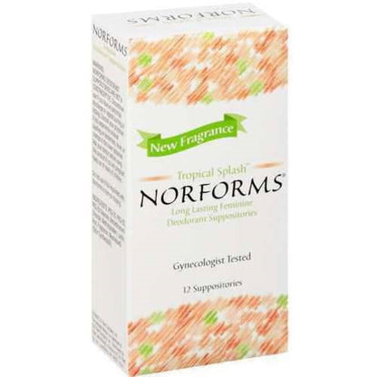 NORFORMS SUPPOSITORY TROPICAL 12CT