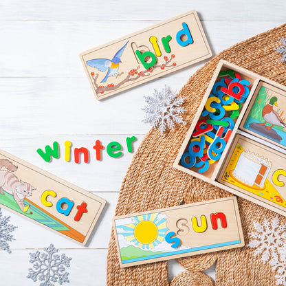Melissa & Doug See & Spell Wooden Educational Toy