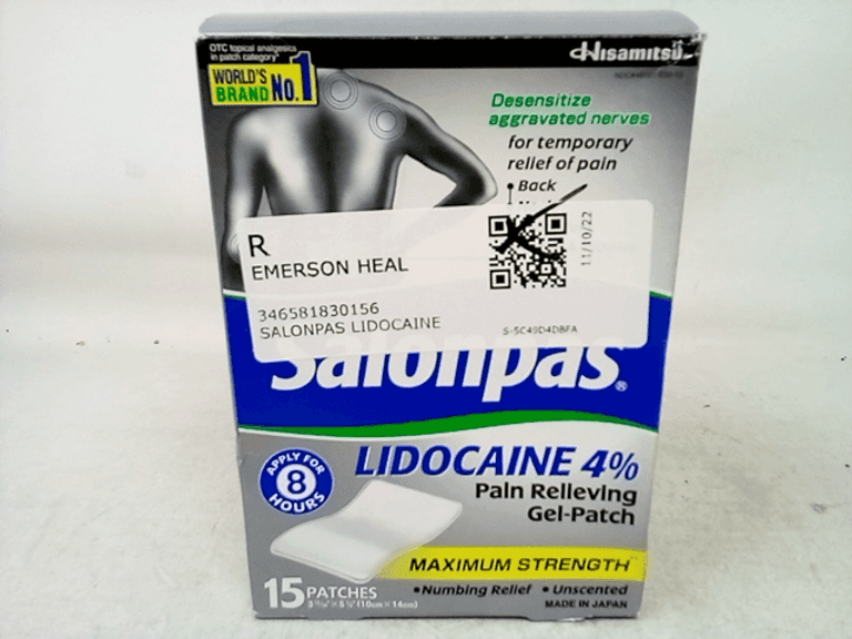 SALONPAS FLEX PATCH LIDOCAINE PAT 7CT