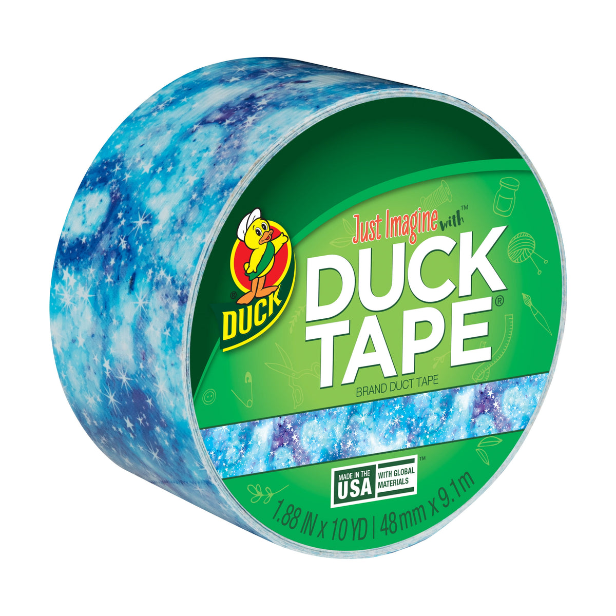 DUCK Printed Duct Tape - Starry Galaxy, 1.88" x 10 yds