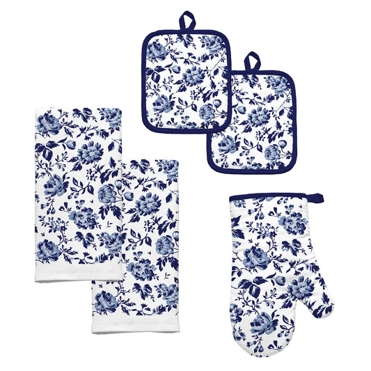 MUkitchen Kitchen Towel - Blue Floral