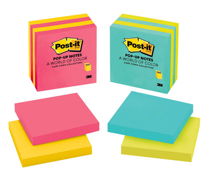 POSTIT MIX OF 4 PADS/PACK