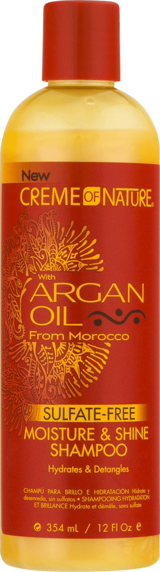 Creme of Nature Moisture & Shine Shampoo with Argan Oil, 12 oz