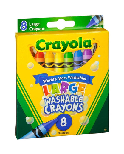 CRAYONS WASHABLE 8 LARGE