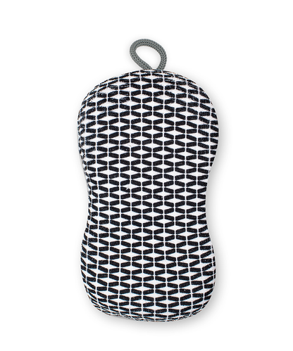 MUkitchen Designer Print Double Duty Scrub Sponge - Tiles Black