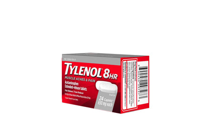 TYLENOL 8HR MUSCLE PAIN 650MG CAP 24CT