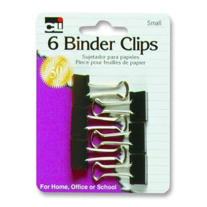 CLi Asstorted Metallic Binder Clips, 12 count