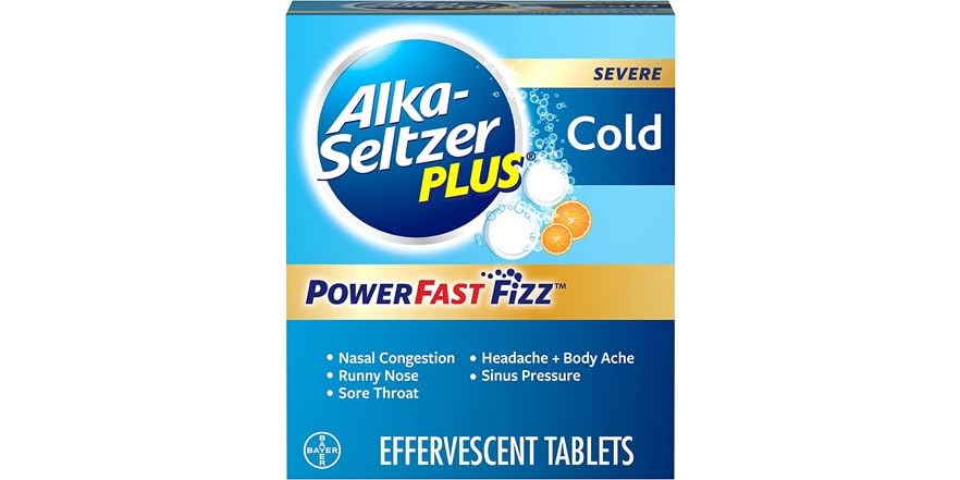 ALKA SELTZER PLUS SEVERE COLD TAB 24 CT