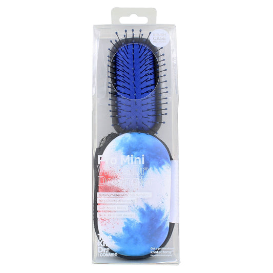 CONAIR The Knot Dr. Pro Mini Wet & Dry Detangler Small Hair Brush - Blue