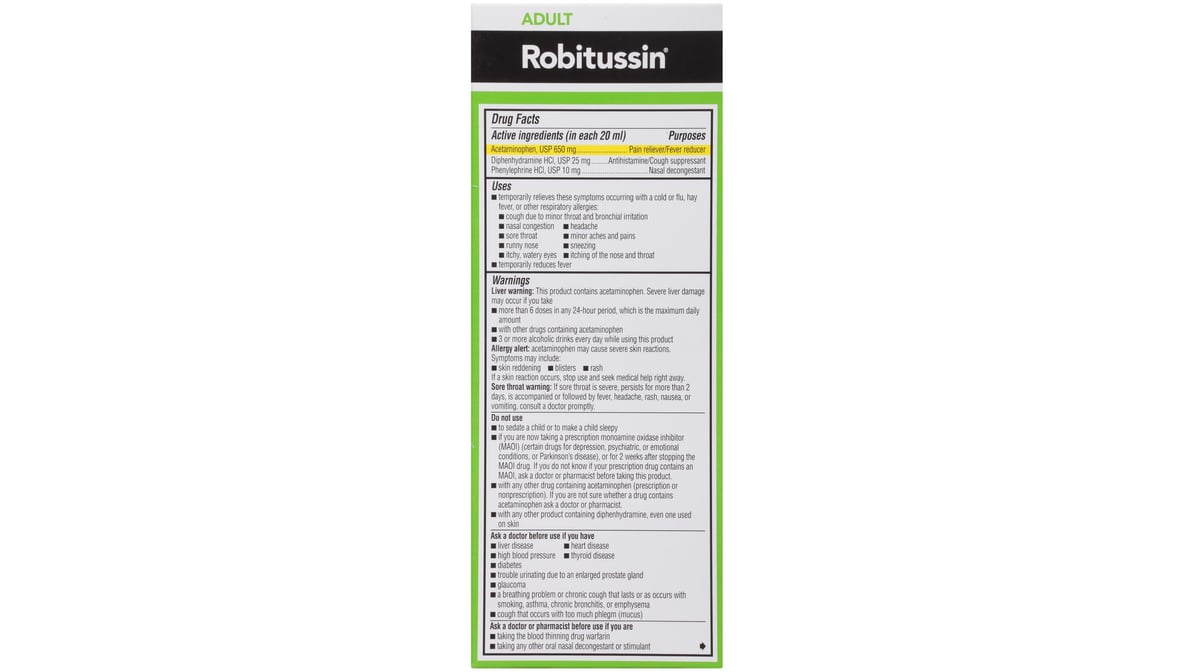 ROBITUSSIN PEAK COLD MULTI SYMPTOM 8OZ