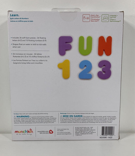 MUNKIN BATH LETTER & NUMBERS
