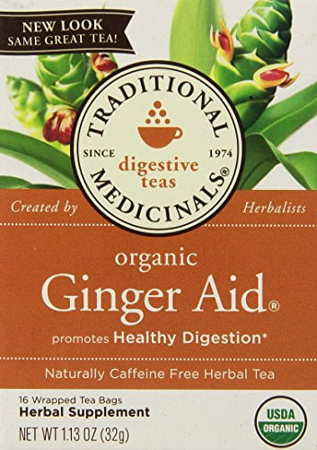 TRADITIONAL MEDICINALS HERB TEA,OG2,GINGER AID