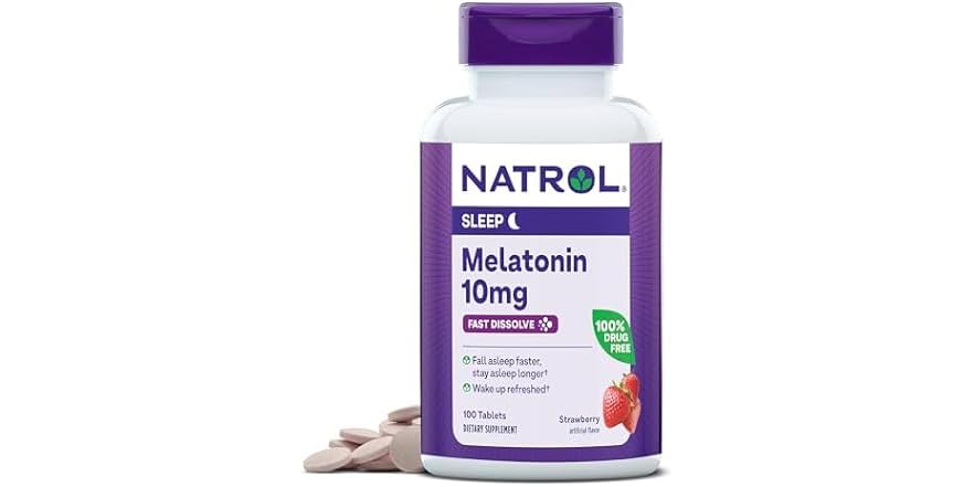 NATROL MELATONIN,10MG,CITRUS,F/D
