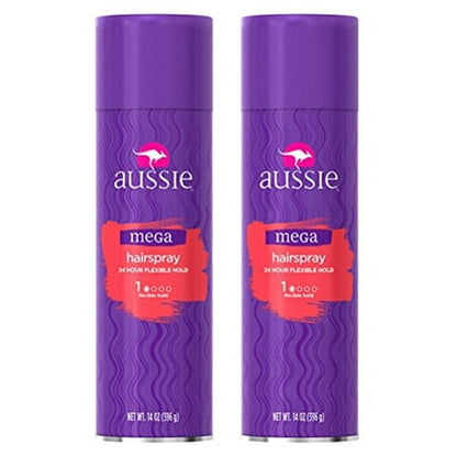 AUSSIE MEGA 24 HR FLEXIBL HAIRSPRAY 14OZ