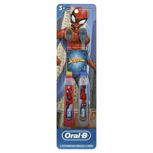 Oral-B Toothbrush Kids Spiderman Extra Soft 2 Count