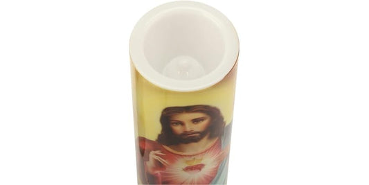 Star Candle Prayer Candle, 50Hr - Sacred Heart of Jesus