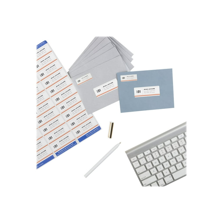 Avery Easy Peel Address Labels, 1" x 2.625" - White, 750 count