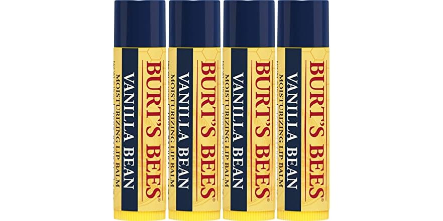 Burts Bees Lip Balm Moisturize Vanilla Bean (6in)