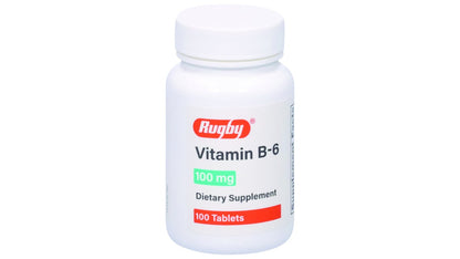 VIT B6 25MG TABLET 100CT RUGBY