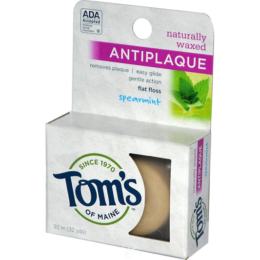 TOM'S OF MAINE FLOSS,ANTI PLQ,FLAT,SPRMN