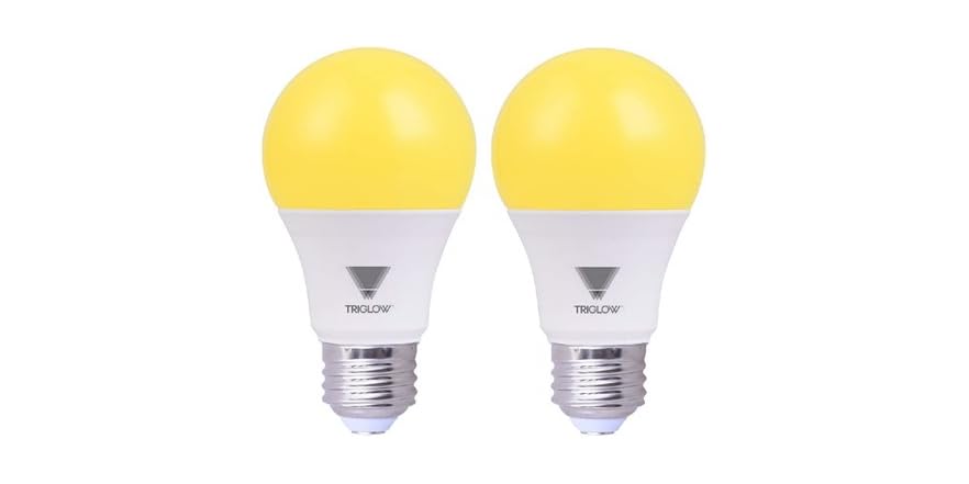 GE Lighting Specialty LED 100 Watt Replacement, Yellow Light, A19 Bug Light Bulb, 1 Pack