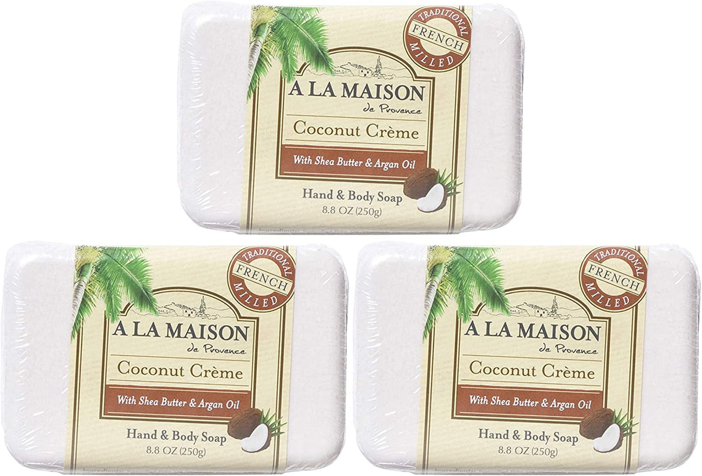 A LA MAISON BAR SOAP,COCONUT CREME