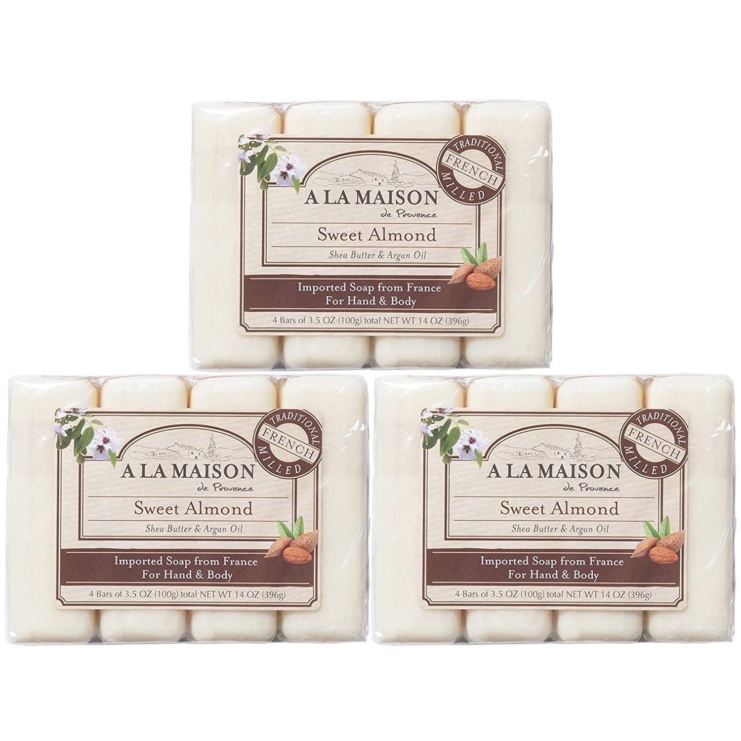 A LA MAISON BAR SOAP,SWEET ALMOND
