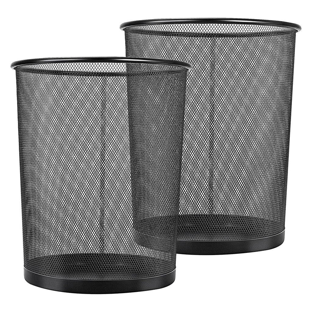 Home Basics Mesh Steel Waste Basket