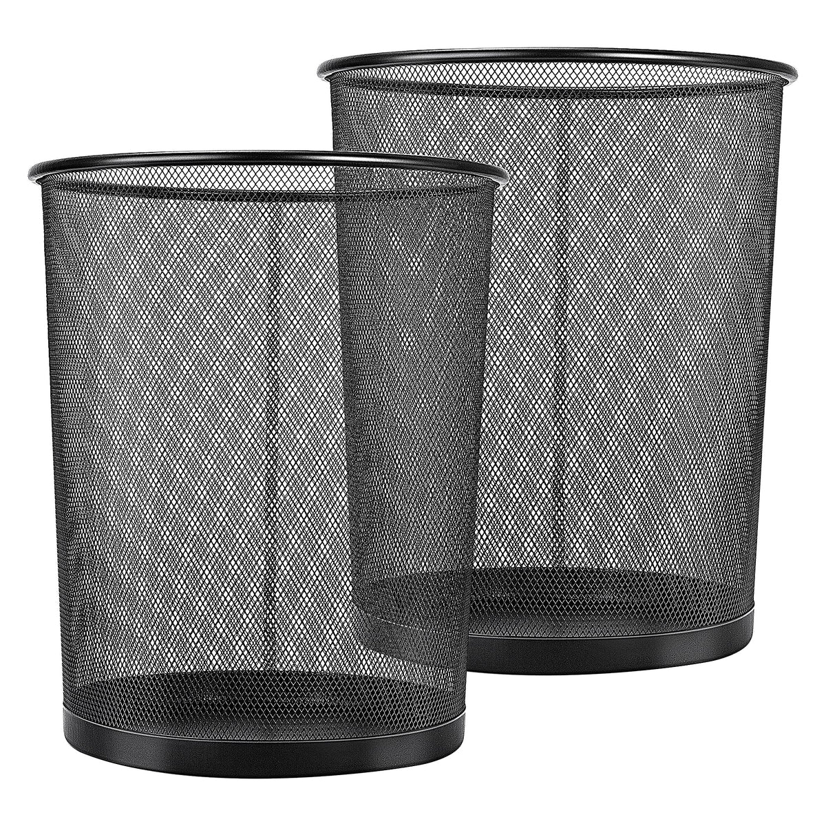 Home Basics Mesh Steel Waste Basket