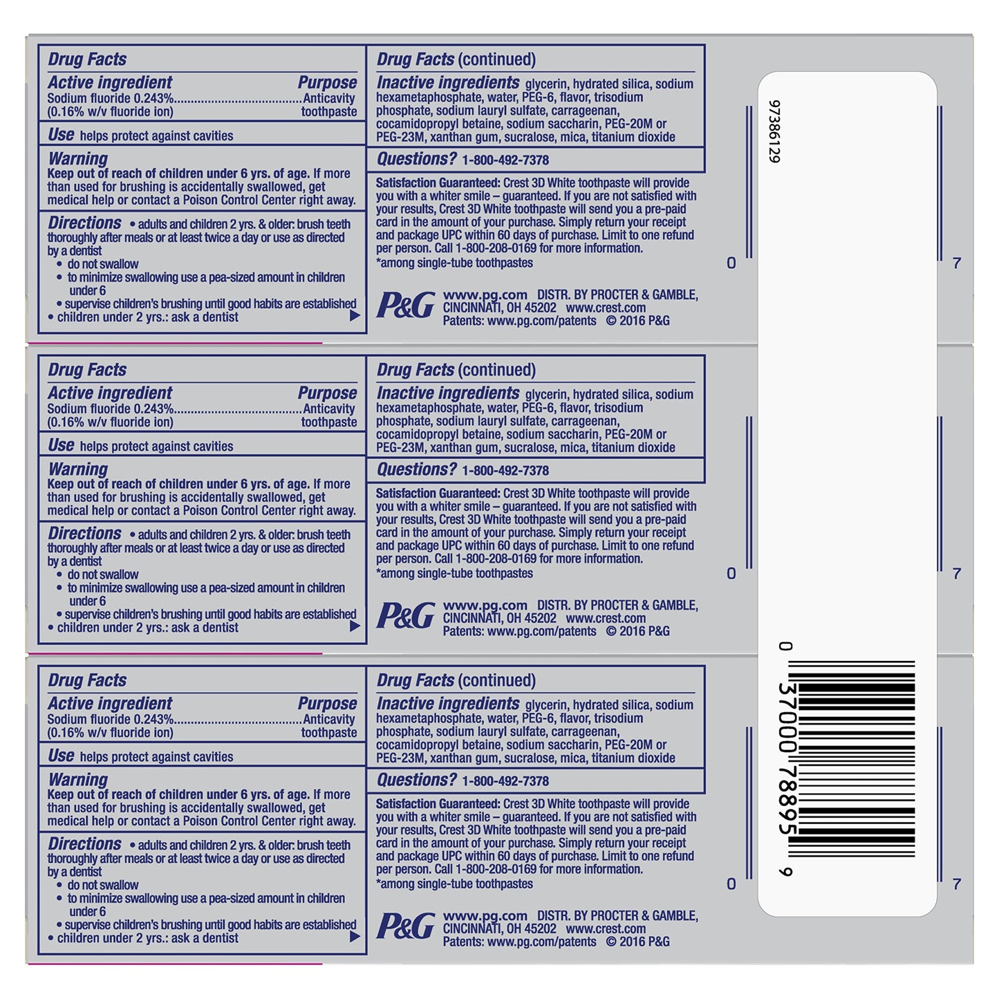 CREST BABY TRNG PS 1.6OZ MILD STB