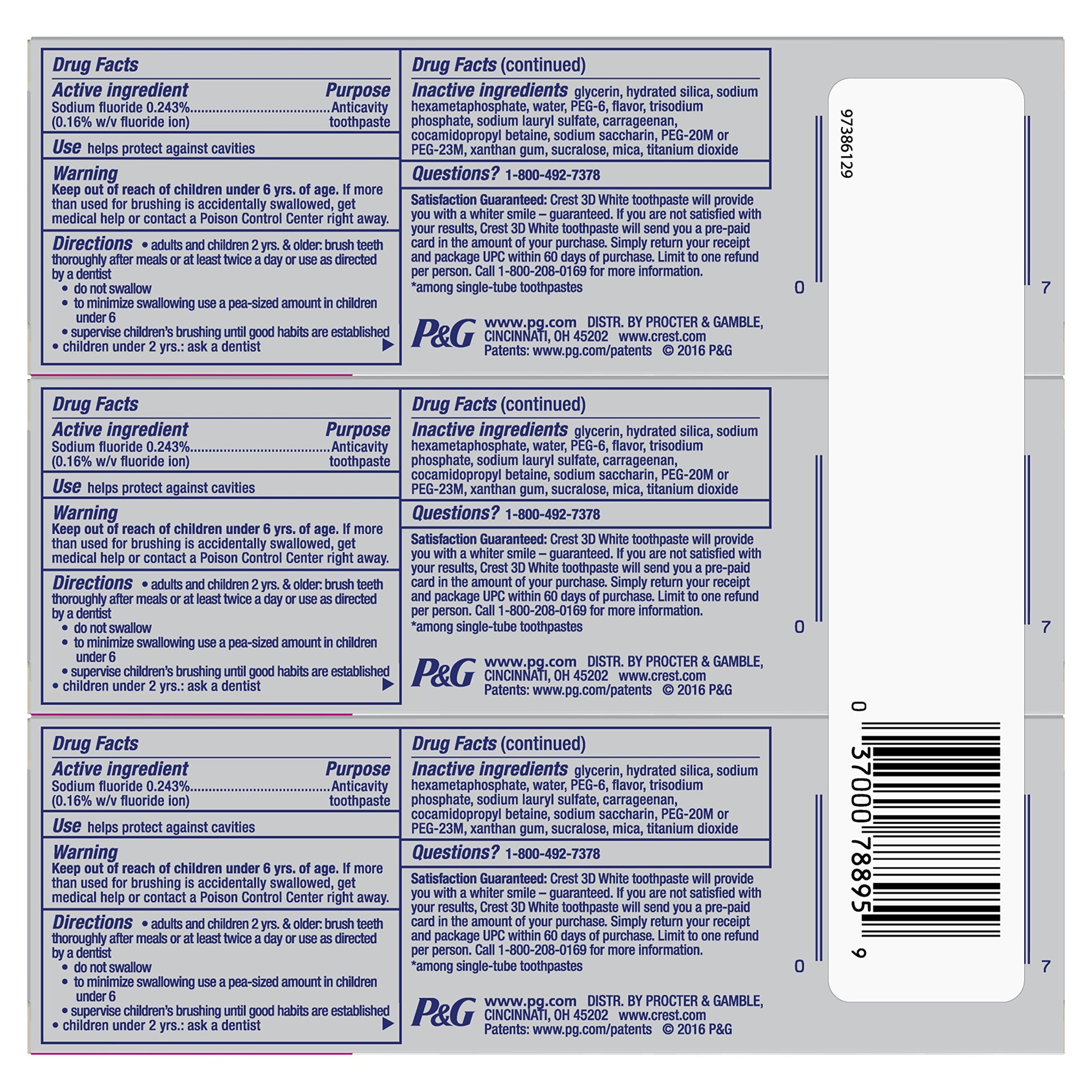 CREST BABY TRNG PS 1.6OZ MILD STB