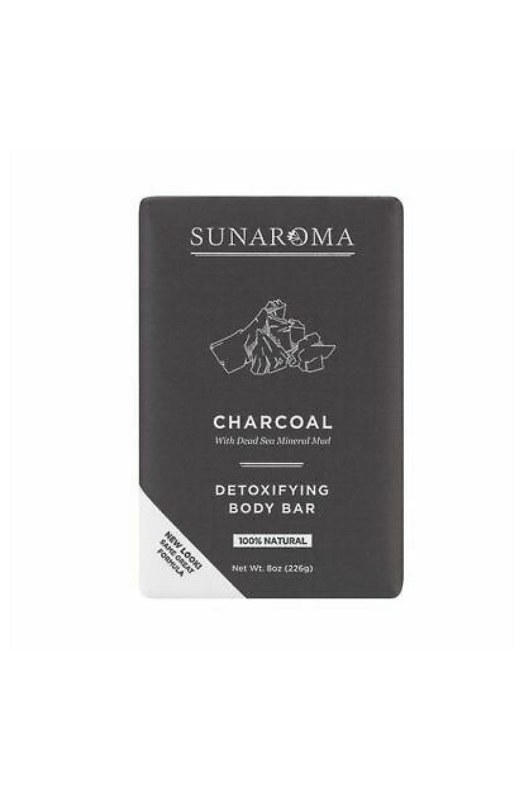 Sunaroma Soap Bar Charcoal Dead Sea Mineral Mud 8oz