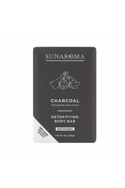 Sunaroma Soap Bar Charcoal Dead Sea Mineral Mud 8oz