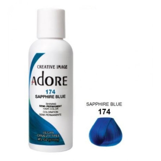 Adore Semi-Permanent Haircolor #174 Sapphire Blue 4oz