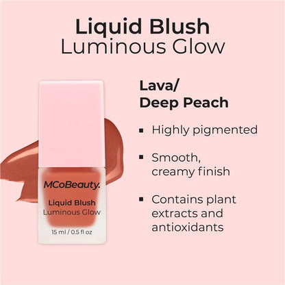 MCoBeauty Luminous Glow Liquid Blush - Lava