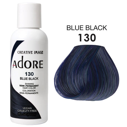 Adore Semi-Permanent Haircolor #130 Blue Black 4oz