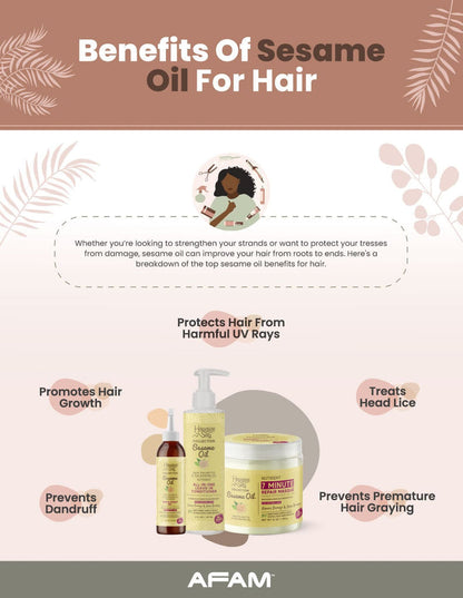 H/SILKY SESAME HAIR OIL      4Z