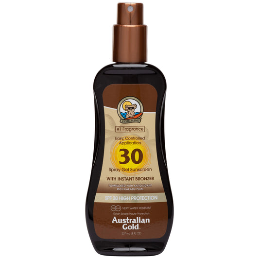 Australian Gold Spf#30 Spray Gel With Bronzer 8oz