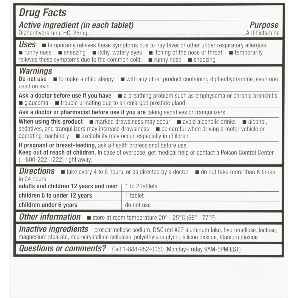 GNP DIPHEDRYL 25 MG CAPSULE 24CT