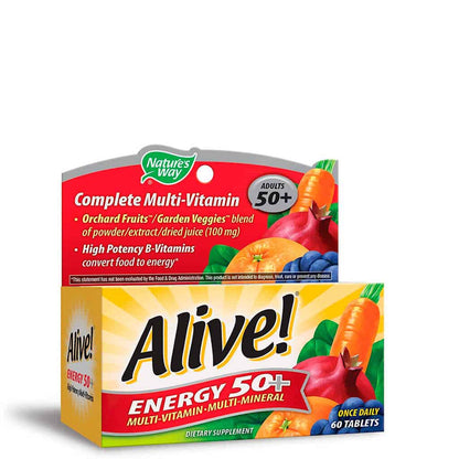 ALIVE ENERGY 50+ TAB 60CT