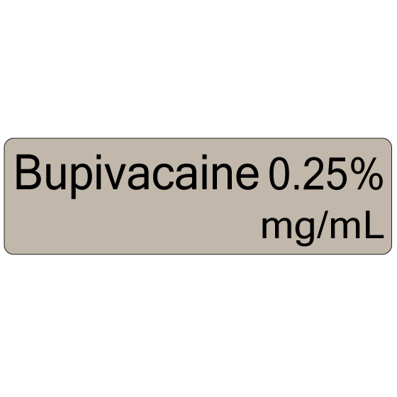 BUPIVACAINE SF 0.25% 25X30ML